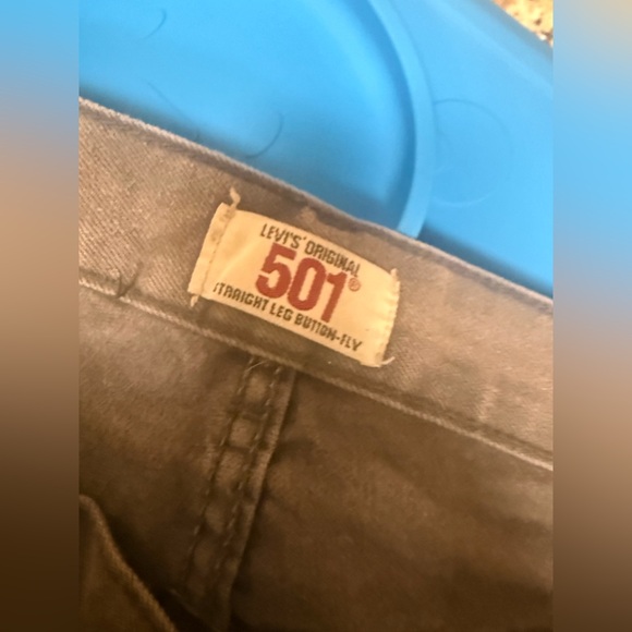 Vintage Levi’s 501 Button Fly Gray Jeans Made in USA W32 L30 - Picture 9 of 9